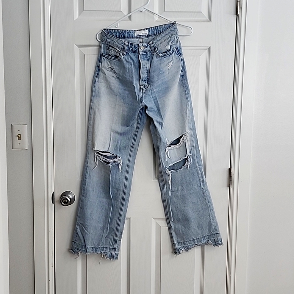 Velvet Distressed Jeans
